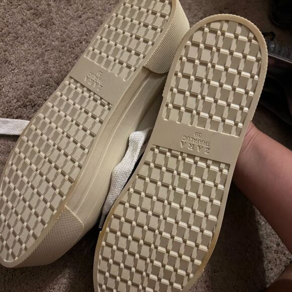 Zara white platform shoes 39 - Picture 8 of 10